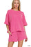 Corded Rib Short Sleeve & Short Set