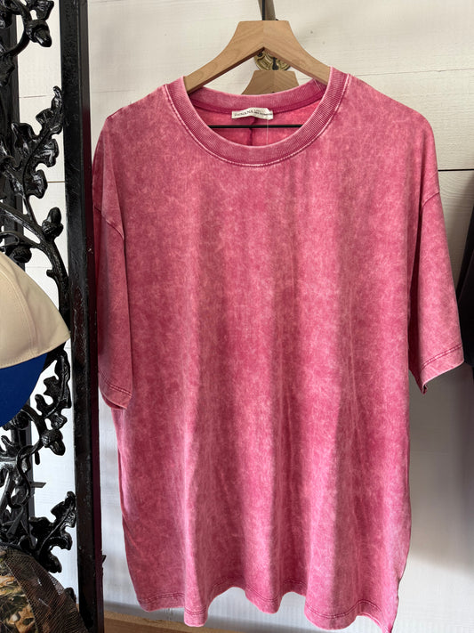 Washed Short Sleeve Top