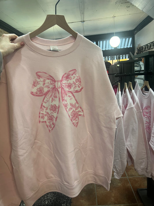 Pink Bow Sweatshirt
