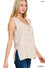 Linen Button Down Vest